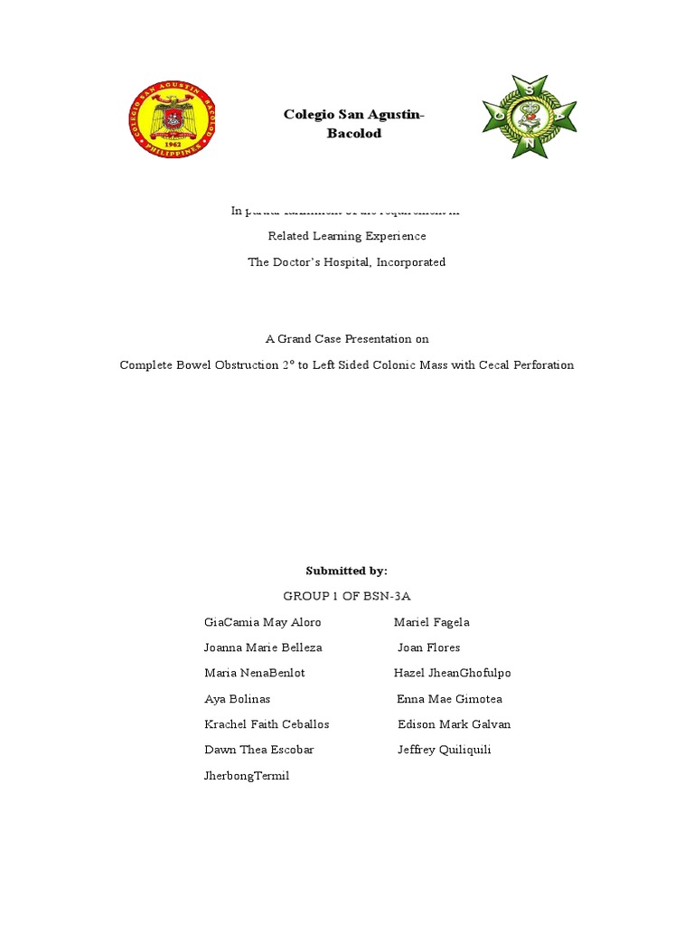 Bowel Obstruction Case Study PDF Clinical Medicine Medical