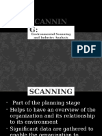 Scannin G:: Environmental Scanning and Industry Analysis