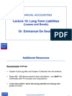 Lecture 10: Long-Term Liabilities: Financial Accounting