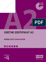 Goethe Zertifikat A2 Modellsatz Erwachsene