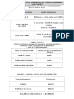 TABELA INSS 2016.