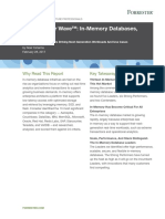 The Forrester Wave™: In-Memory Databases, Q1 2017: Key Takeaways Why Read This Report