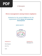 Stress Management Among Women Employees: A Synopsis On