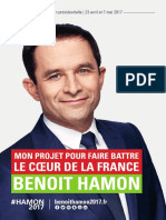 Le projet présidentiel de Benoît Hamon 