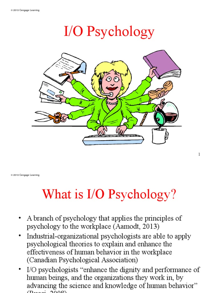 Chap 01 IO Psychology (1) Industrial And Organizational Psychology
