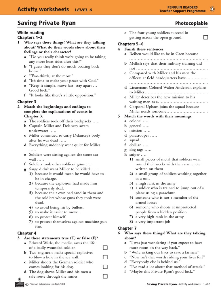 Saving Private Ryan Ellipsis Armed Conflict