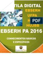 APOSTILA EBSERH UFPA 2016 PSICÓLOGO HOSPITALAR + BRINDES