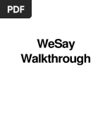 WeSay Documentation Printable