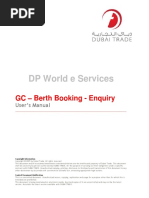 GC - Berth Booking - Enquiry