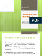 Determination Clauses Under Scl 3.5 - Fidic 1999