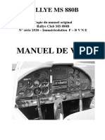 Manuel de Vol MS880B F-BVNE