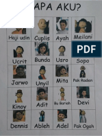 Siapa Aku Sheet