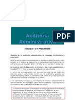 Auditoría administrativa diagnóstico empresa distribuidora