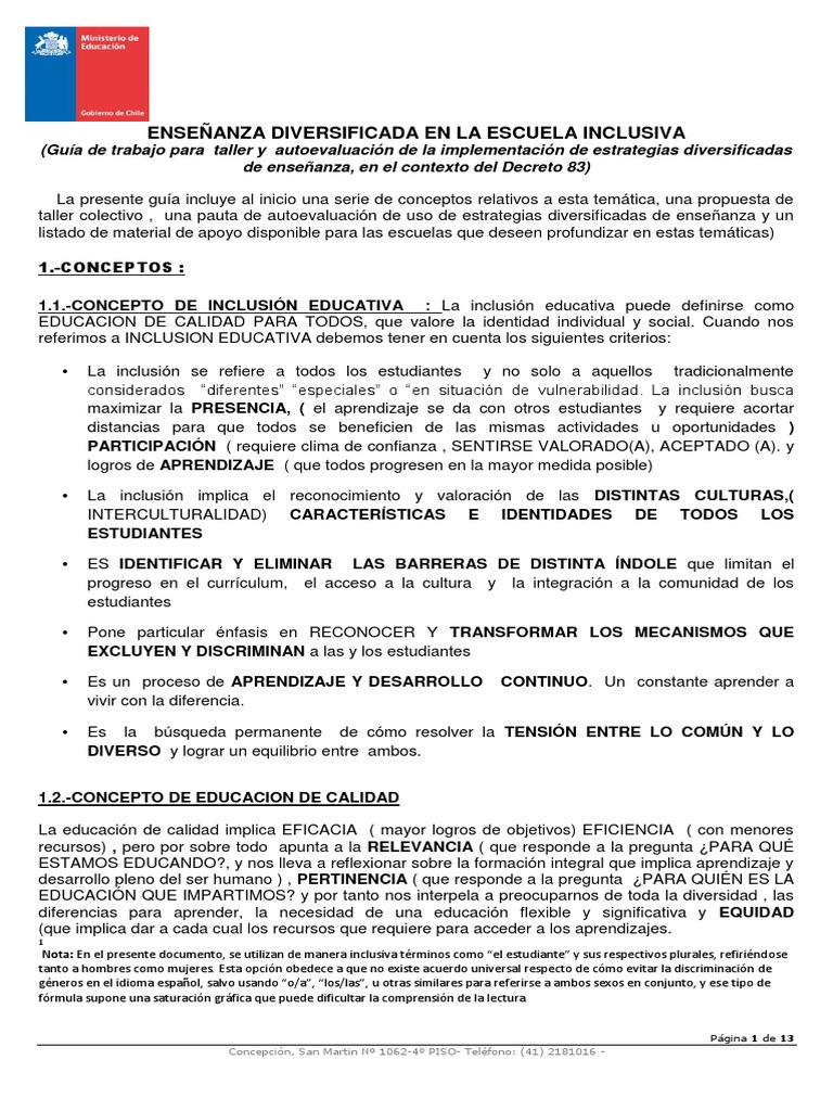 Estrategias Diversificadas en Educación Inclusiva | PDF | Plan de ...