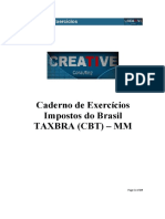 Caderno de Exercícios Impostos Do Brasil TAXBRA (CBT) MM PDF