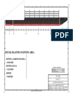 Blast and paint area details for ship bottom and lambung bawah ga