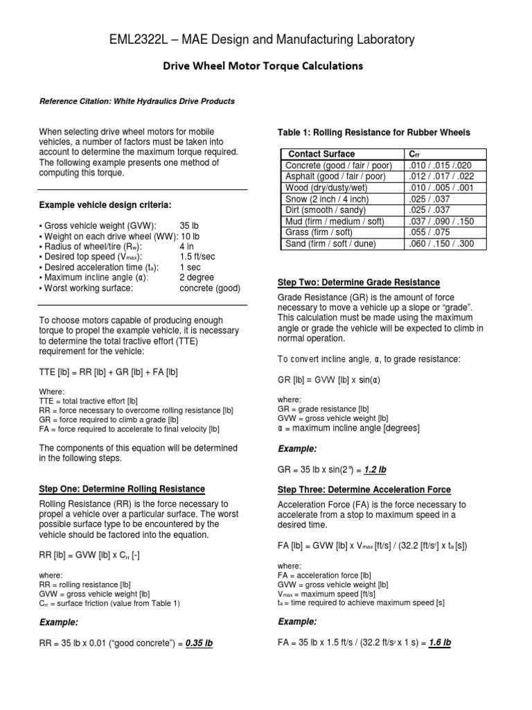 EML2322L Drive Wheel Motor Torque Calculations.pdf Motion (Physics