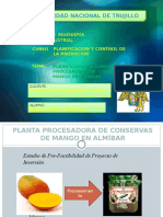 Planificacion y Control de Planta Procesadora de Mango