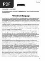 Attitudes To Language - IELTS Reading