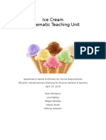 Ice Cream A Thematic Teaching Unit