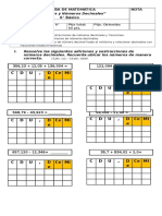 Prueba de Matemática 6ºadecuada