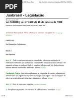 Lei 7400:88 | Lei nº 7400 de 25 de janeiro de 1988 (Lei de edificações)