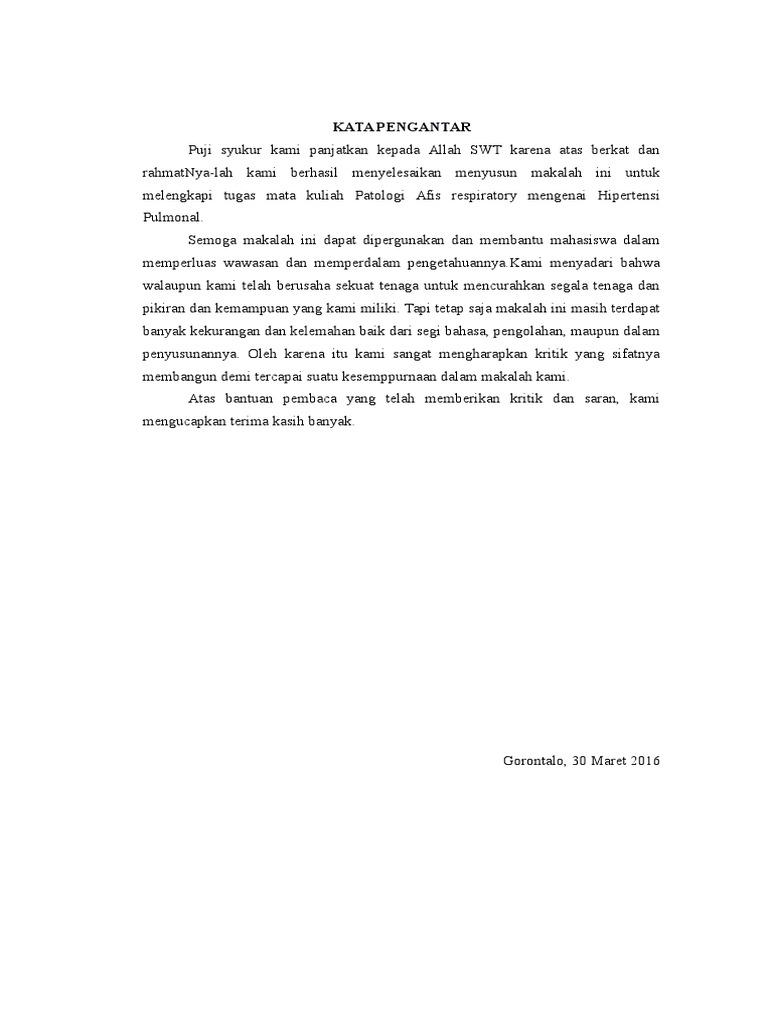 Makalah Hipertensi Pulmonal