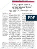 Effects of Needs-based Patient Education on Self-efficacy and Health Outcomes in People With Rheumatoid Arthritis