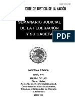 Semanario Judicial de La Federacion y Su Gaceta - Marzo