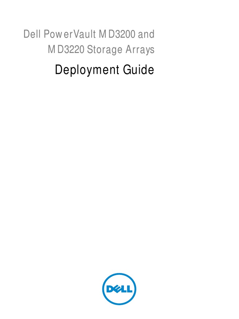 Dell PowerVault MD3200 Storage Arrays Deployment Guide | Installation