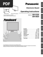 Operating Instructions UB-5325 UB-5825: Electronic Board