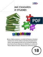 Program Standard Business Studies BI PDF