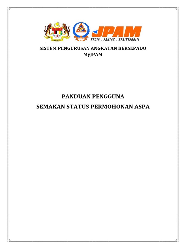 Aspa Online Semak Status Pdf