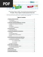 Froid Open Instrument Server Functional Spec 091