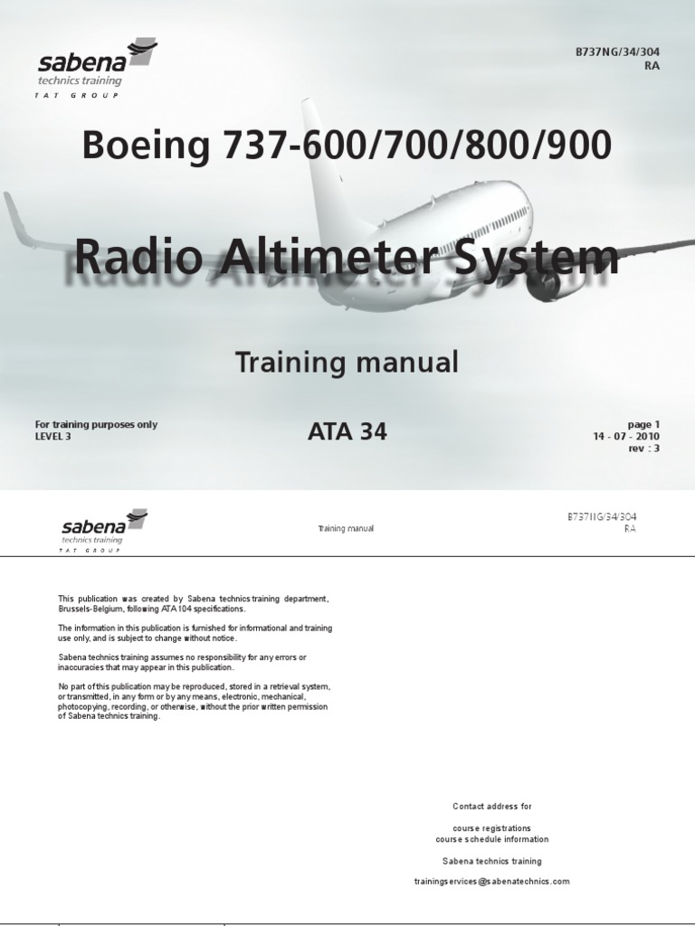 B737 Radio Altimeter System Manual | PDF | Radio | Central Processing Unit