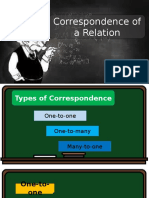 Correspondence of A Relation