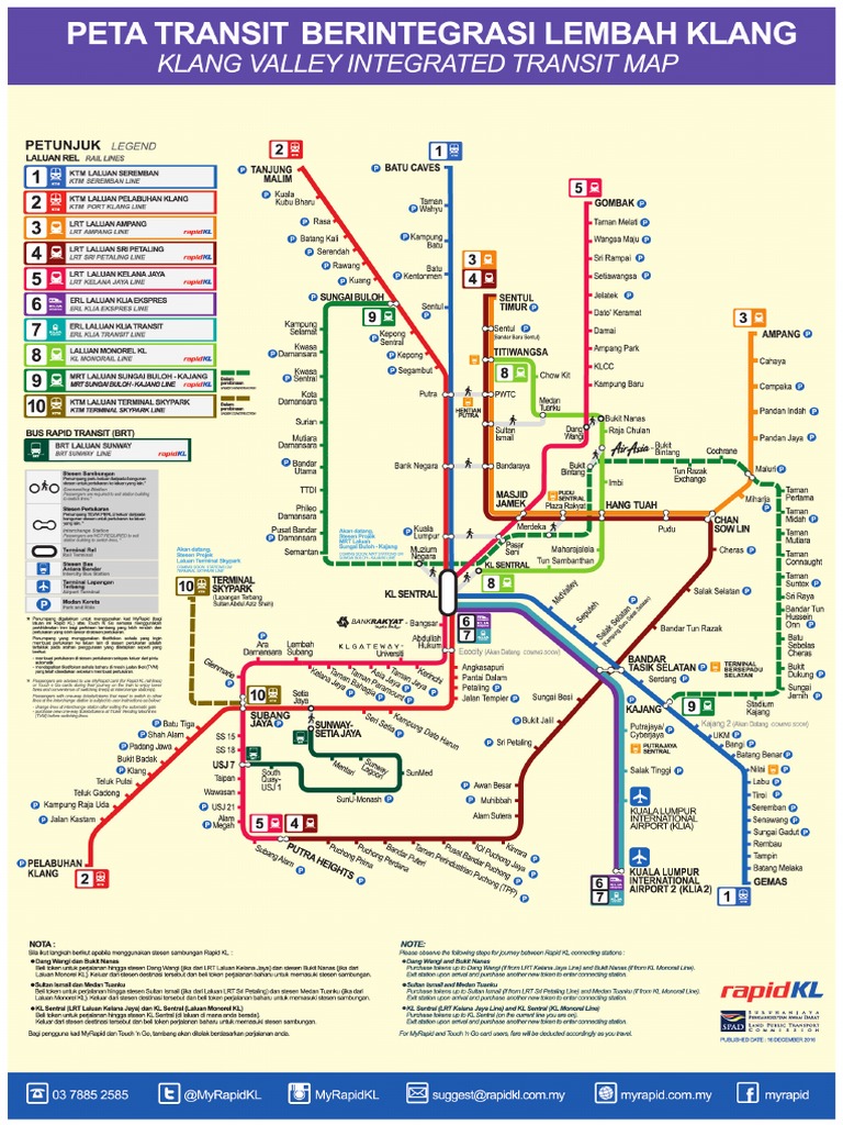 Klang Valley Integrated Transit Map | PDF