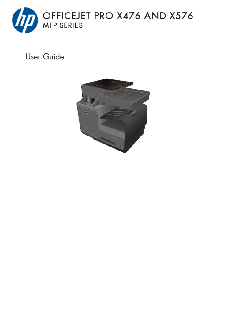 Officejet Pro X476 X576 Guia Usuario PDF Image Scanner Computer