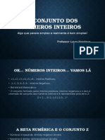 O Conjunto Dos Números Inteiros 7 Ano