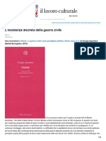 Tabacchini - L'insistenza Discreta Della Guerra Civile - Lavoro Culturale