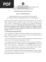 Edital Processo Seletivo Integrado e Subsequente 2017.1