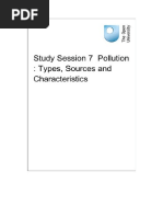 Study Session 7 Pollution Types Sources and Characteristicssad 