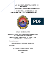 Pisos bioclimáticos y ombroclimas del departamento de Puno