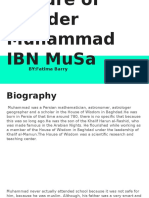 Culture of Wonder Muhammad Ibn Musa