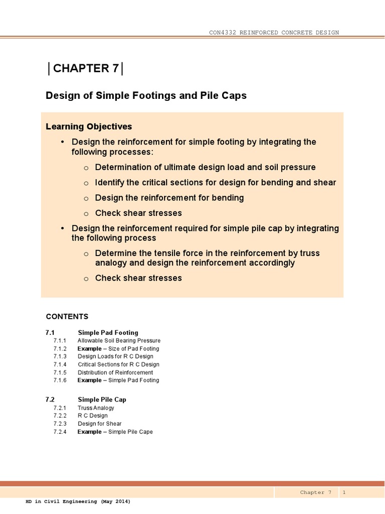 Footing and Pile Cap Design Guide | PDF | Truss | Deep Foundation