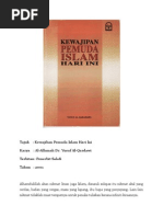 (Rumusan) Kewajiban Pemuda Islam Hari Ini - Dr. Yusuf Al-Qardawi