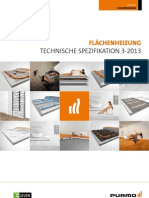 Technische Spezifikation Purmo Flächenheizung 1-2010