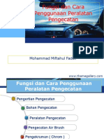 Fungsi Dan Cara Penggunaan Peralatan Pengecatan