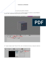 Como aplicar texturas no Blender