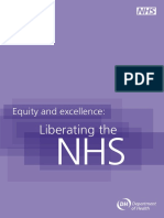 Equity and Excellence: Liberating The NHS